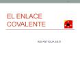 El enlace covalente PowerPoint PPT Presentation