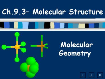 Molecular Geometry
