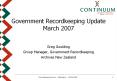 Government Recordkeeping Update March 2007 PowerPoint PPT Presentation