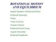 ROTATIONAL MOTION