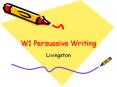 W1 Persuasive Writing