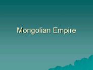 Mongolian Empire