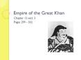 Empire of the Great Khan PowerPoint PPT Presentation