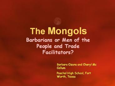 The Mongols