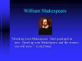 William Shakespeare PowerPoint PPT Presentation