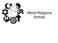 World Religions Activity PowerPoint PPT Presentation