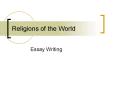 Religions of the World PowerPoint PPT Presentation