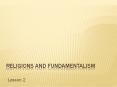 Religions and fundamentalism PowerPoint PPT Presentation