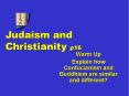 Judaism and Christianity p16 PowerPoint PPT Presentation