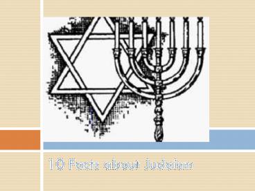 10 Facts about Judaism
