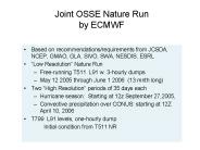Joint OSSE Nature Run by ECMWF