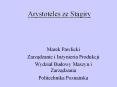 Arystoteles ze Stagiry PowerPoint PPT Presentation