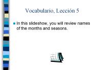 Vocabulario, Lecci