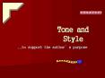 Tone and Style PowerPoint PPT Presentation