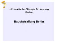 Plastische Chirurgie in Berlin als Lösung