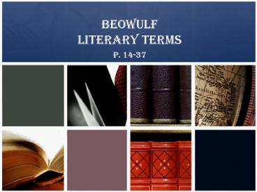 Beowulf Literary Terms