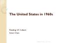 The United States in 1960s PowerPoint PPT Presentation