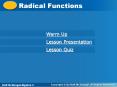 Radical Functions PowerPoint PPT Presentation