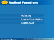 Radical Functions