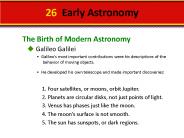 26 Early Astronomy