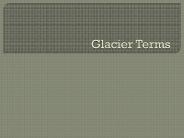 Glacier Terms