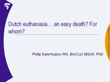 Dutch euthanasia
