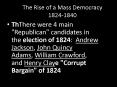 The Rise of a Mass Democracy 1824-1840 PowerPoint PPT Presentation