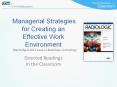 Managerial Strategies for Creating an Effective Work Environment PowerPoint PPT Presentation