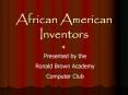 African American Inventors PowerPoint PPT Presentation