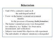 Behaviorism