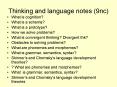 Thinking and language notes (9nc) PowerPoint PPT Presentation