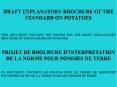 DRAFT EXPLANATORY BROCHURE OF THE STANDARD ON POTATOES PowerPoint PPT Presentation