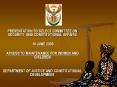 PRESENTATION TO SELECT COMMITTEE ON SECURITY AND CONSTITUTIONAL AFFAIRS PowerPoint PPT Presentation