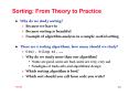 Sorting: From Theory to Practice PowerPoint PPT Presentation