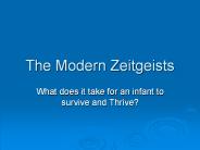 The Modern Zeitgeists