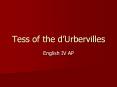 Tess of the d PowerPoint PPT Presentation