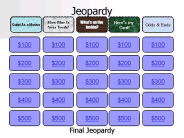 Jeopardy