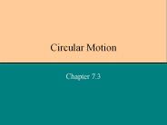 Circular Motion