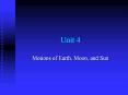 Motions of Earth, Moon, and Sun PowerPoint PPT Presentation