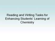 Reading and Writing Tasks for Enhancing Students
