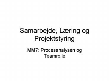 Samarbejde, L