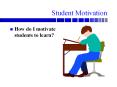 Student Motivation PowerPoint PPT Presentation