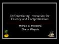 Differentiating Instruction for Fluency and Comprehension PowerPoint PPT Presentation