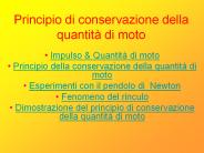 Principio di conservazione della quantit