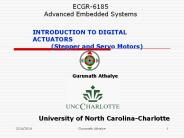 ECGR-6185 Advanced Embedded Systems