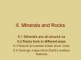 6. Minerals and Rocks PowerPoint PPT Presentation