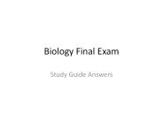 Biology Final Exam