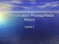 Communication%20Process/Media%20History PowerPoint PPT Presentation
