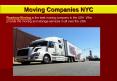 Moving Companies NYC PowerPoint PPT Presentation