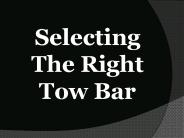 Selecting The Right Tow Bar